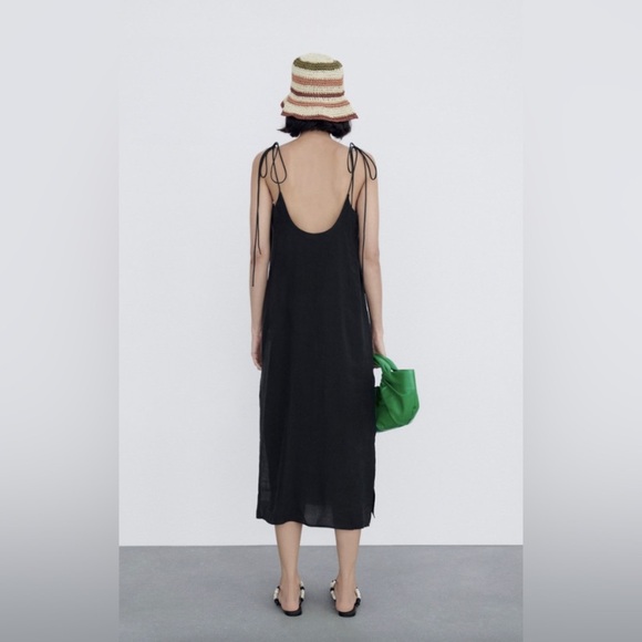Zara Black Midi Dress - Picture 2 of 12